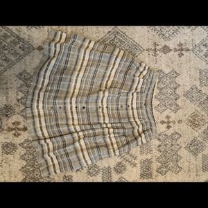 Striped blue and cream skirt